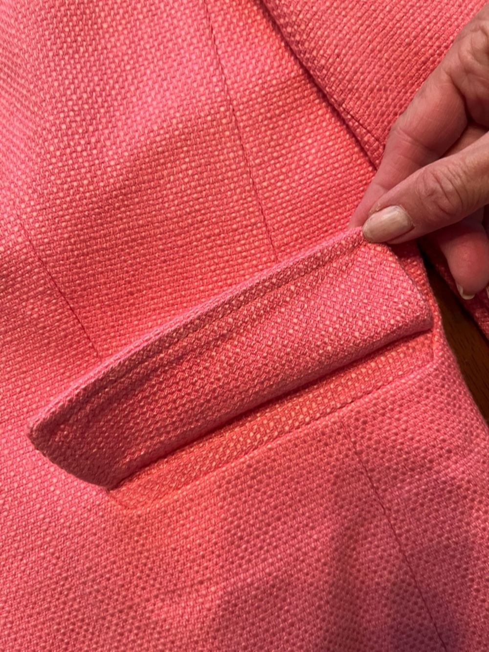 Talbots Pink Textured Blazer - Picture 6 of 8